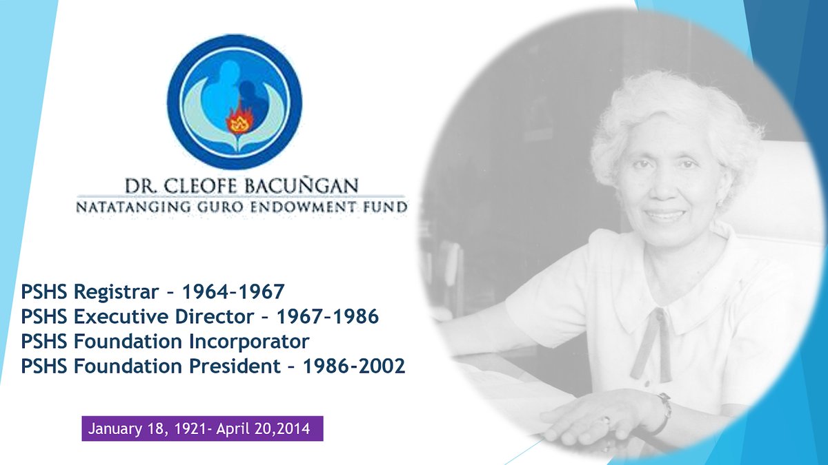 6th Dr. Cleofe M. Bacüñgan Natatanging Guro Awards